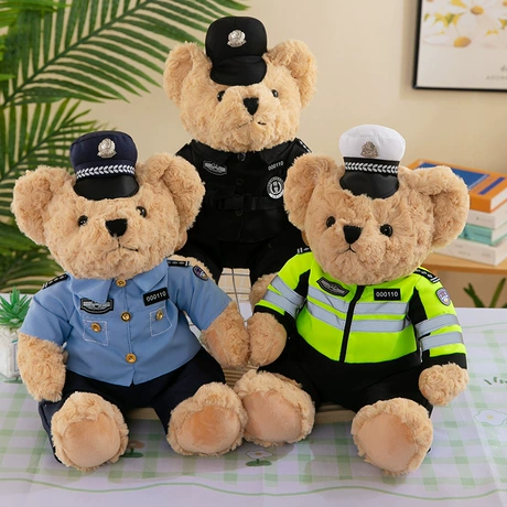 警察小熊公仔